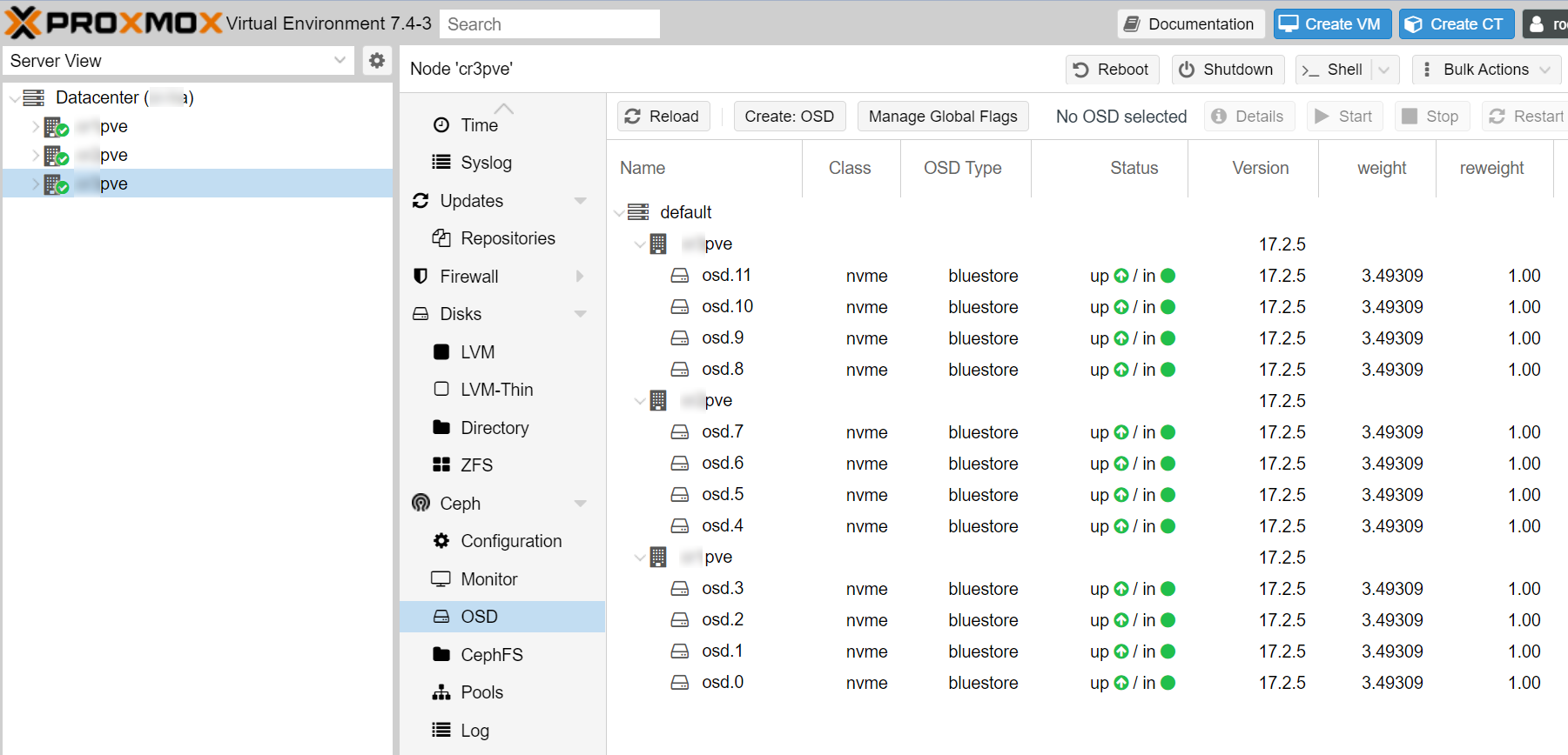 Proxmox Ceph SDS 08