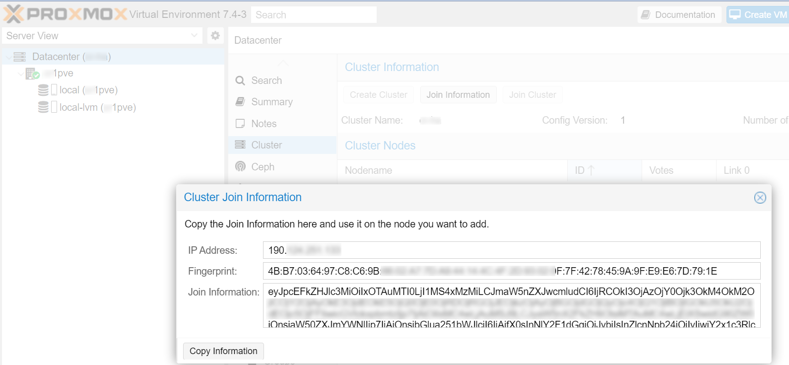 Proxmox HA Cluster 05